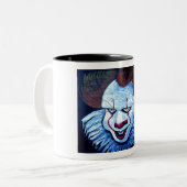 Clown: Böse Zweifarbige Tasse (Vorderseite Links)