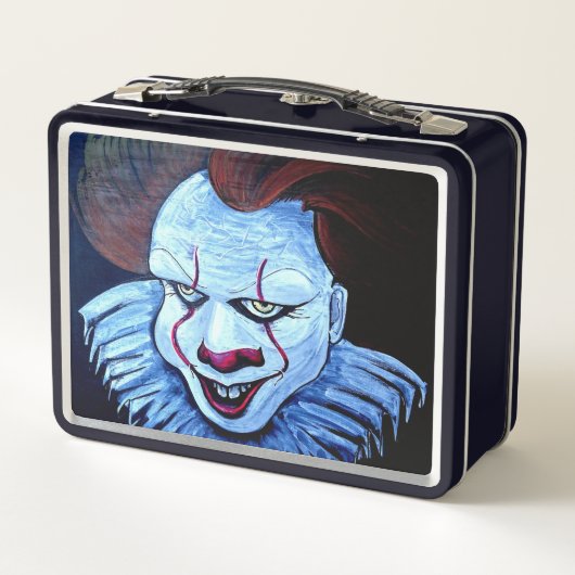 Clown: Böses Metallessen Metall Brotdose (Rückseite)