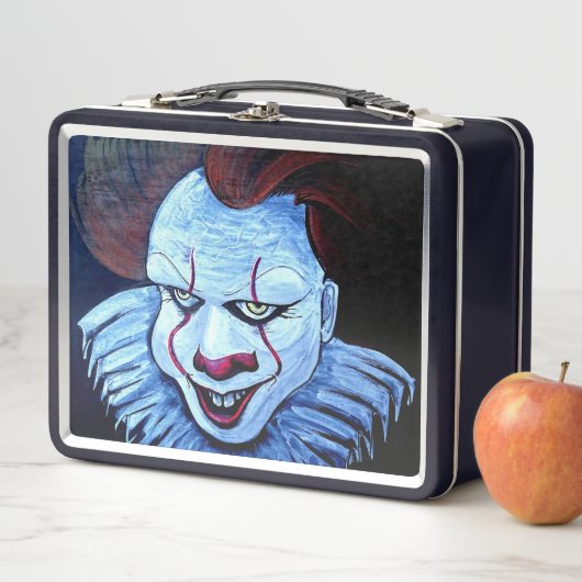 Clown: Böses Metallessen Metall Brotdose (Beispiel)