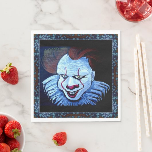 Clown: Böses Papier Napkin Serviette (Beispiel)