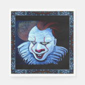 Clown: Böses Papier Napkin Serviette (Vorderseite)