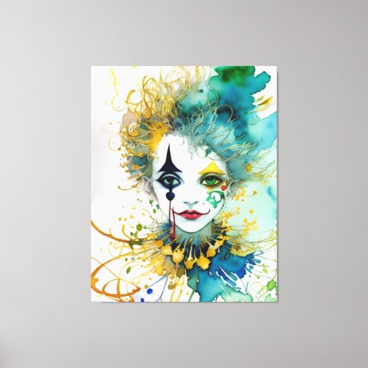 Clown Canvas Print Leinwanddruck (Vorderseite)