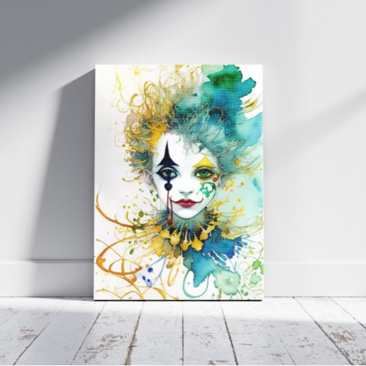 Clown Canvas Print Leinwanddruck