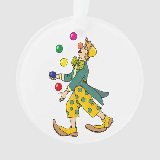 Clown-Cartoon Ornament (Vorderseite)