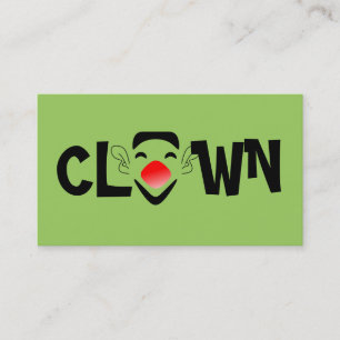 Clown Children's Entertainer Circus Visitenkarte