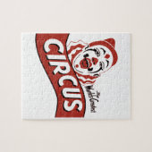 Clown-Clipart, niedliche Abbildung Puzzle (Horizontal)