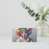 Clown-Clowns für Geburtstagspartys Visitenkarte (Stehend Vorderseite)