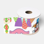 Clown-Collage-Druckband Ripsband (Spule)
