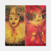 CLOWN COLLECTION Venetian Masquerade Clowns Magnet (Vorne)