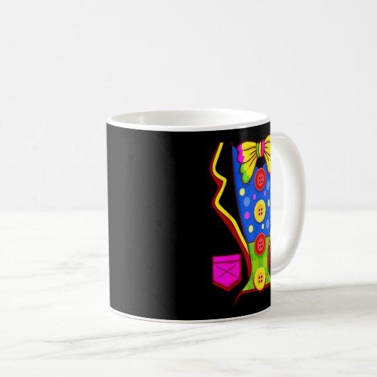 Clown Costume Circus Kaffeetasse (VorderseiteRechts)