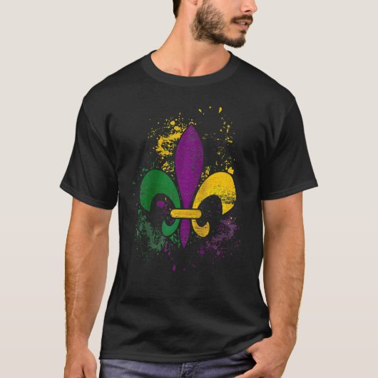 Clown Crown Mardi Gras T-Shirt (Vorderseite)
