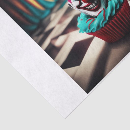 Clown Cupcake Decoupage Seidenpapier (Ausschnitt)