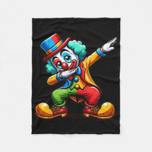 Clown Dabbing Funny Dancing Dab Boys Girls Kinder Fleecedecke