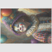 Clown-Decoupage des Kinderkreises Seidenpapier (Vorderseite)