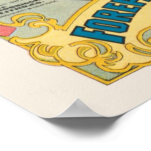 Clown, der einer Frau Blume auf dem Pferd übergibt Poster (Ecke)