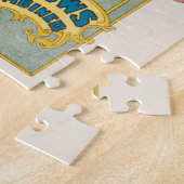 Clown, der einer Frau Blume auf dem Pferd übergibt Puzzle (Seite)