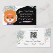 Clown der niedlichen Gesichtspainting Facepainter Visitenkarte (Vorne/Hinten)