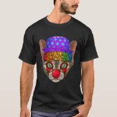 Clown Devon Rex Circus Carnival Costume Cat Theme  T-Shirt (Vorderseite)
