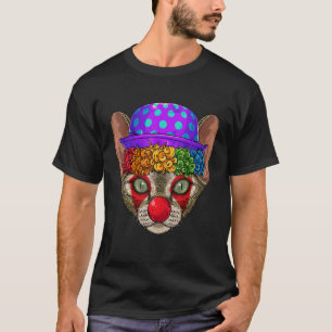 Clown Devon Rex Circus Karneval Kostüm Cat Thema T-Shirt