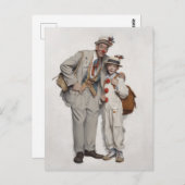 Clown Duo, Vater und Sohn Postkarte (Vorne/Hinten)