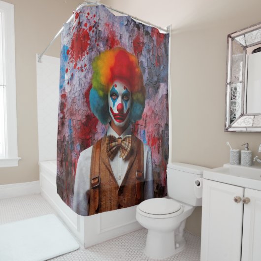 Clown Duschvorhang (Beispiel)