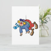 Clown Einladung (Stehend Vorderseite)