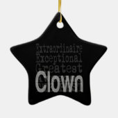 Clown Extraordinaire Keramik Ornament (Hinten)