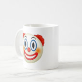 Clown Face Emoji T - Shirt Kaffeetasse (Vorderseite Links)
