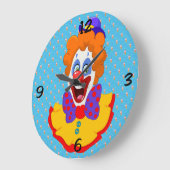 Clown-Face-Round-Wall-Uhr Große Wanduhr (Winkel)