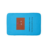 Clown-Faced Dog Cartoon Sketch Badematte (Vorderseite)