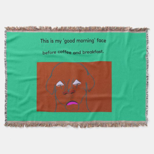 Clown-Faced Dog Cartoon Sketch Decke (Vorderseite)