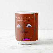 Clown-Faced Dog Cartoon Sketch Kaffeetasse (Mittel)