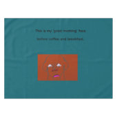 Clown-Faced Dog Cartoon Sketch Tischdecke (Vorderseite (Horizontal))