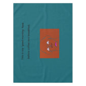 Clown-Faced Dog Cartoon Sketch Tischdecke (Vorderseite)