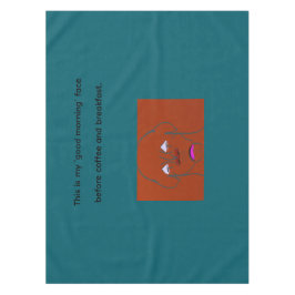 Clown-Faced Dog Cartoon Sketch Tischdecke