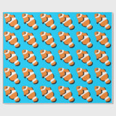Clown-Fisch-Entwurfs-Packpapier Geschenkpapier (Flach)