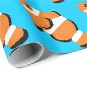 Clown-Fisch-Entwurfs-Packpapier Geschenkpapier (Rolleneckpunkt)