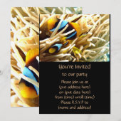 Clown-Fische Einladung (Vorne/Hinten)