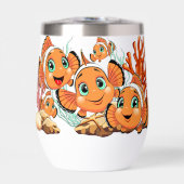 Clown fish Cartoon cute Family Underwater (Vorderseite)