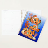 Clown fish Cartoon cute Family Underwater Planer (Anzeige)