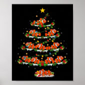 Clown Fish Christmas Tree Lights Funny Clown Fish Poster (Vorne)