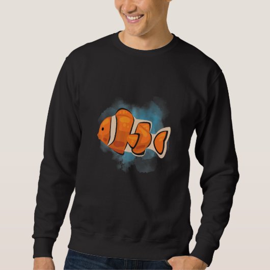 Clown Fish Deep Ocean Creatures and Rift Life Sweatshirt (Vorderseite)