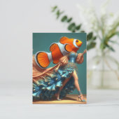 Clown Fish Fashion Postkarte (Stehend Vorderseite)