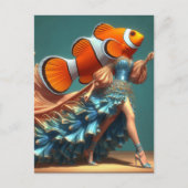 Clown Fish Fashion Postkarte (Vorderseite)