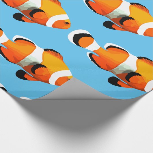 Clown Fish Kids Pattern Geschenkpapier (Ecke)