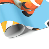 Clown Fish Kids Pattern Geschenkpapier (Rolleneckpunkt)