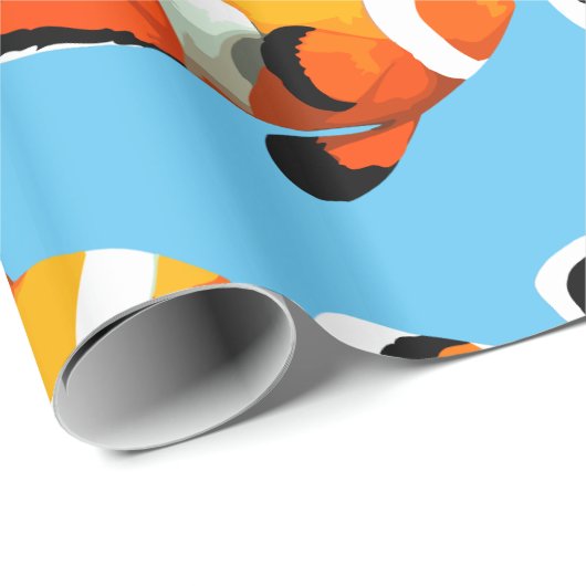 Clown Fish Kids Pattern Geschenkpapier (Rolleneckpunkt)