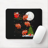 Clown Fish Santa Sleigh Flying Funny Magical Chris Mousepad (Mit Mouse)