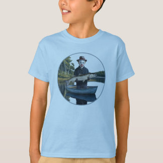 Clown Fisherman Fishing Funny Halloween T-Shirt