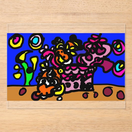 Clown fishes love  acryleinladungen (Vorderseite)